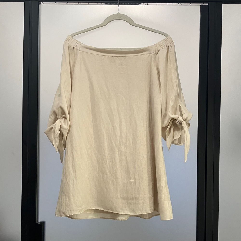 Ellison Cream Off-Shoulder Women's Top